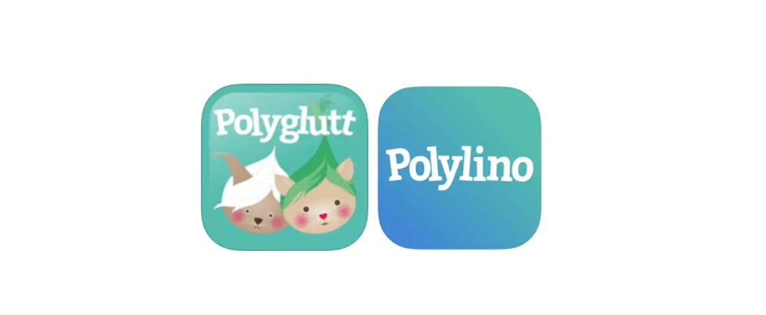 Polyglutt och Polylino loggor